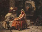 Frederick Arthur Bridgman The Rendez vous. oil painting artist